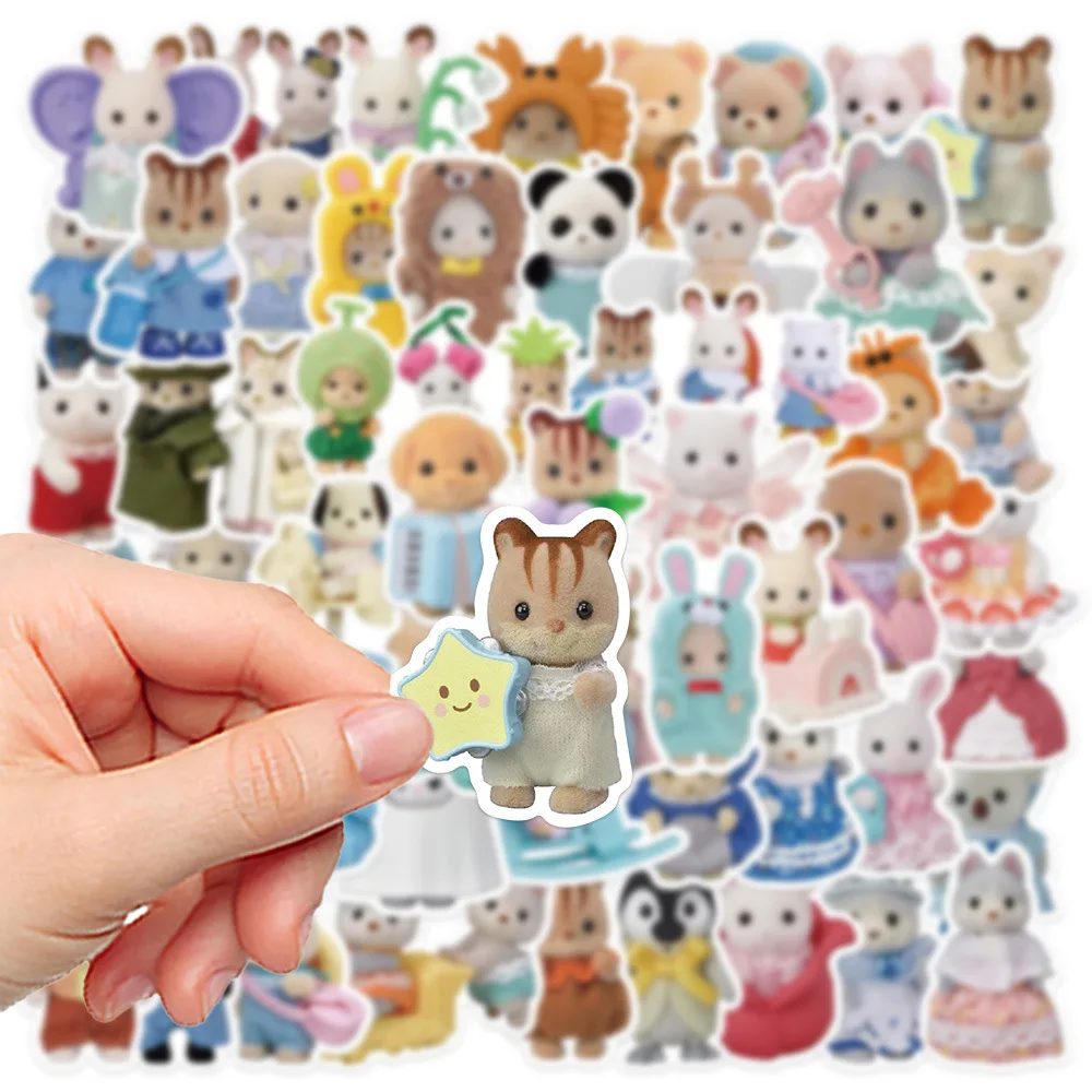 55pcs Calco Stickers Laptop Scrapbook Decoration Graffiti Decals Skateboard Laptop Waterproof Sticker