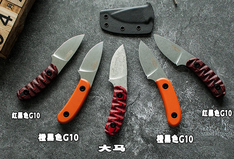 PSRK CANDIRU 12C27 blade G10 handle EDC fixed knife outdoor camping knife survival tool tactical knife utility EDC tool