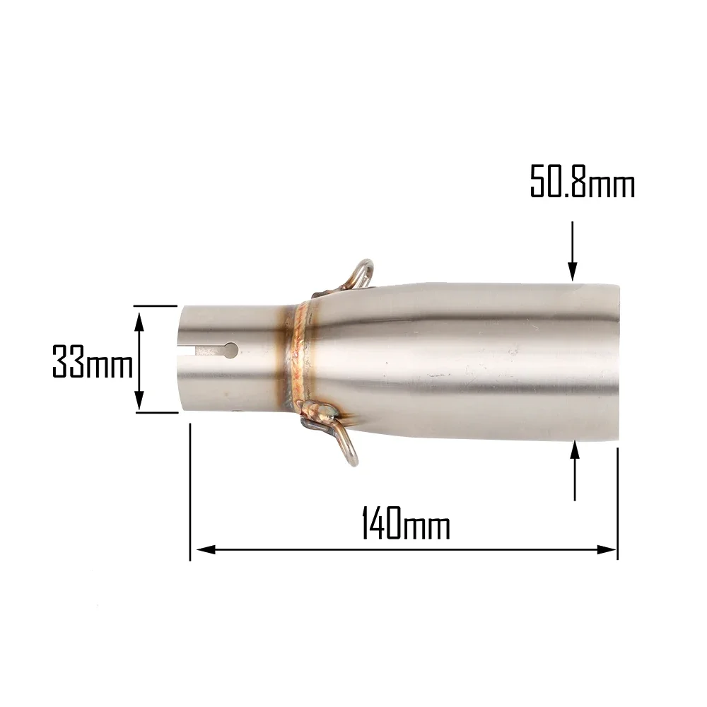 For GILERA NEXUS 125 / 250 / 300, RUNNER 125 / 200 ST Motorcycle Mid-Section Exhaust Pipe Slip-On Mid-Connection Exhaust System