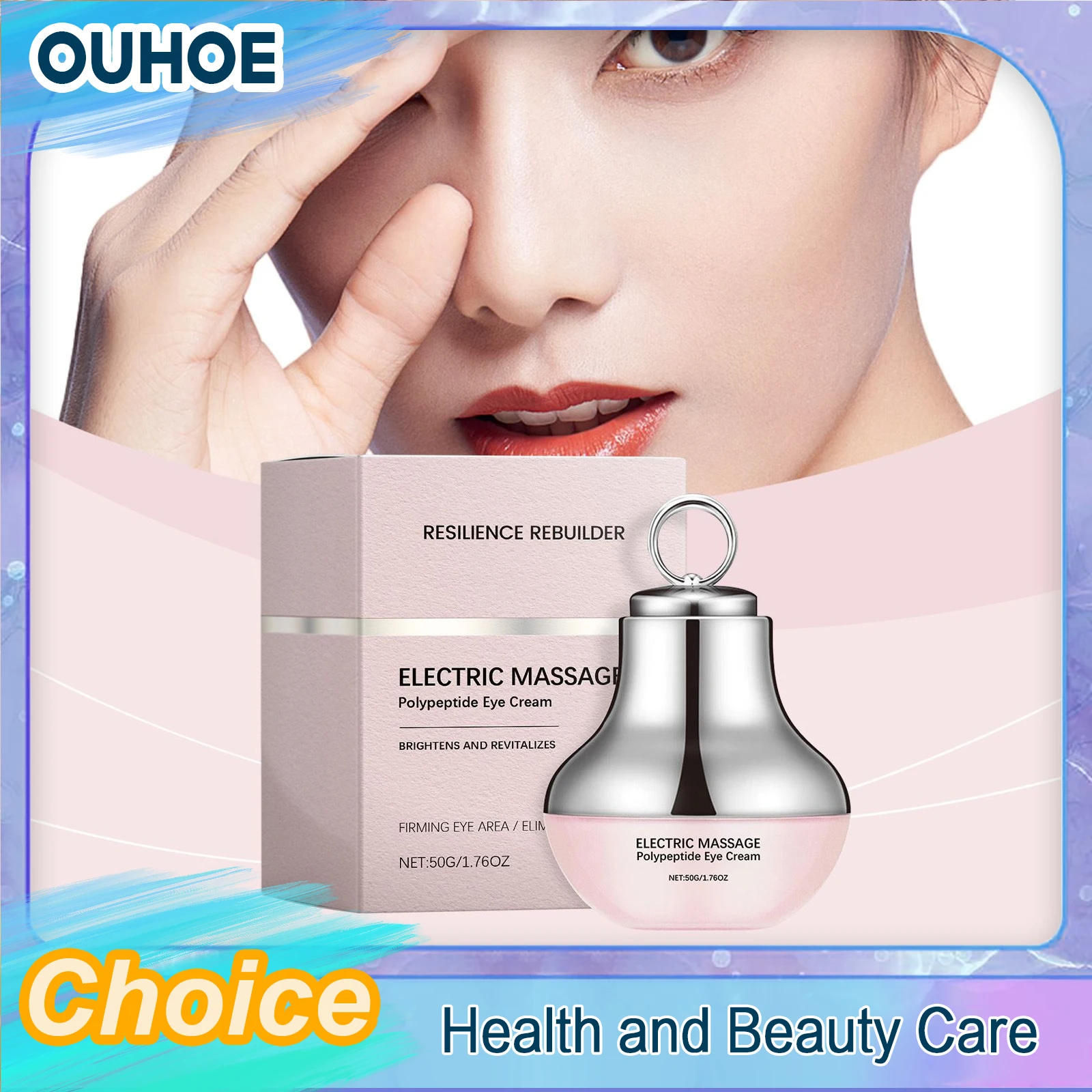 

Peptide Eye Cream Vibration Massage Brighting Removing Dark Circle Firming Anti Wrinkle Moisturizing Electric Roller Eye Serum
