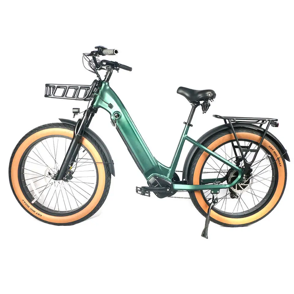 

High End Professional Full Electric Mountain Bike Fat Tire for Extreme Off-Road Adventures Lithium Battery Powered City Style