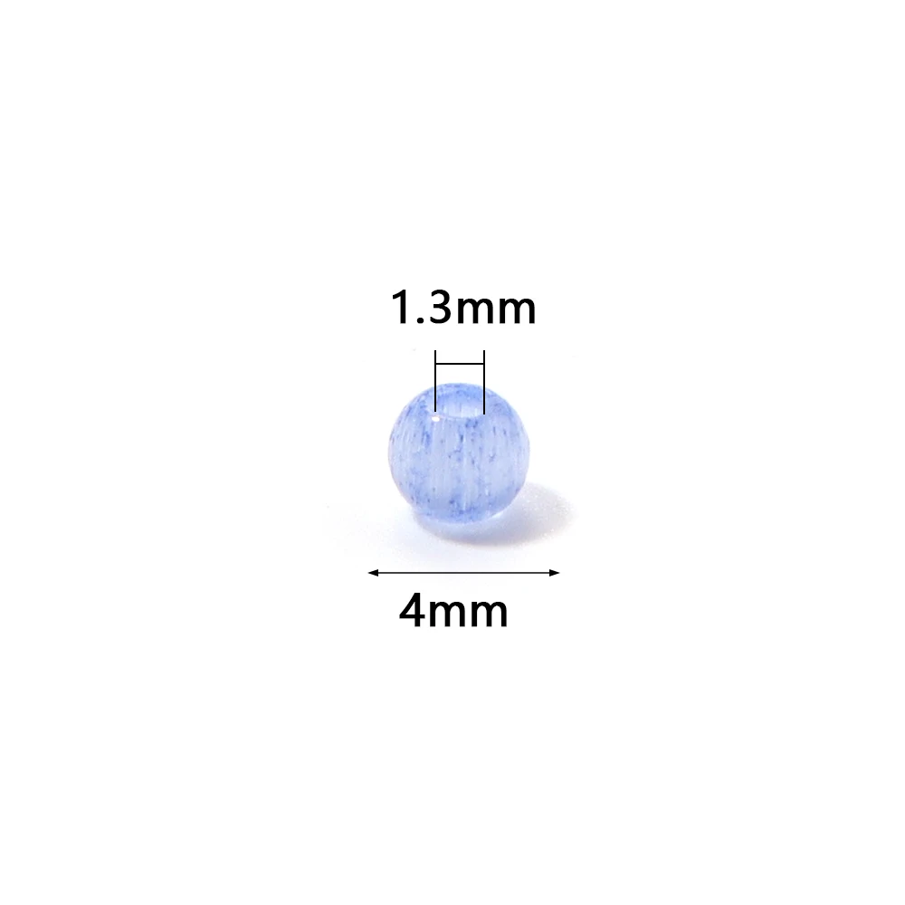 30g 4mm Katzenaugen-Glasperlen, bunte runde lose Perlen für die Schmuckherstellung, DIY-Armbänder, Halsketten, Handyketten-Zubehör – Detail 1