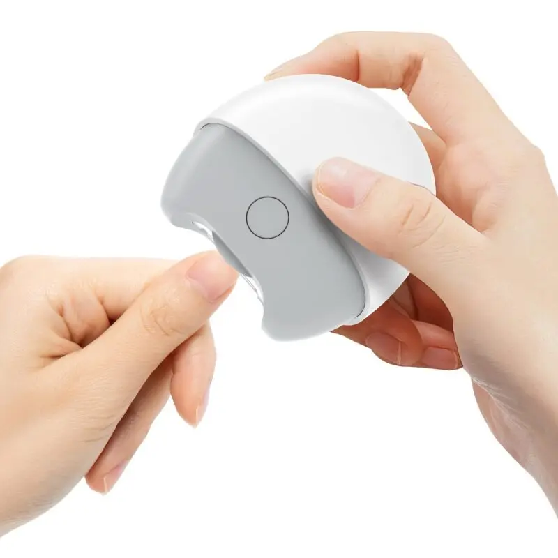 

Портативный электрический триммер для ногтей, перезаряжаемая автоматическая пилка для ногтей с пылесборником, безопасная для младенцев, детей и пожилых людей