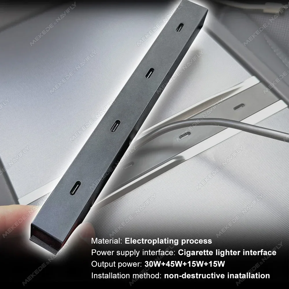 HUB для Tesla 2025, новая модель Y, док-станция TypeC, модификация зарядного устройства Model 3 Highland 2024, автомобильный центральный расширитель, аксессуары