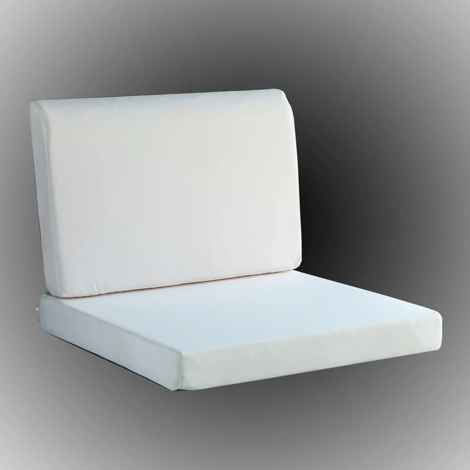 

Водонепроницаемые квадратные подушки для уличных стульев с нескользящим дном и завязками, 24x24 дюйма, белые, для садовой мебели и качелей