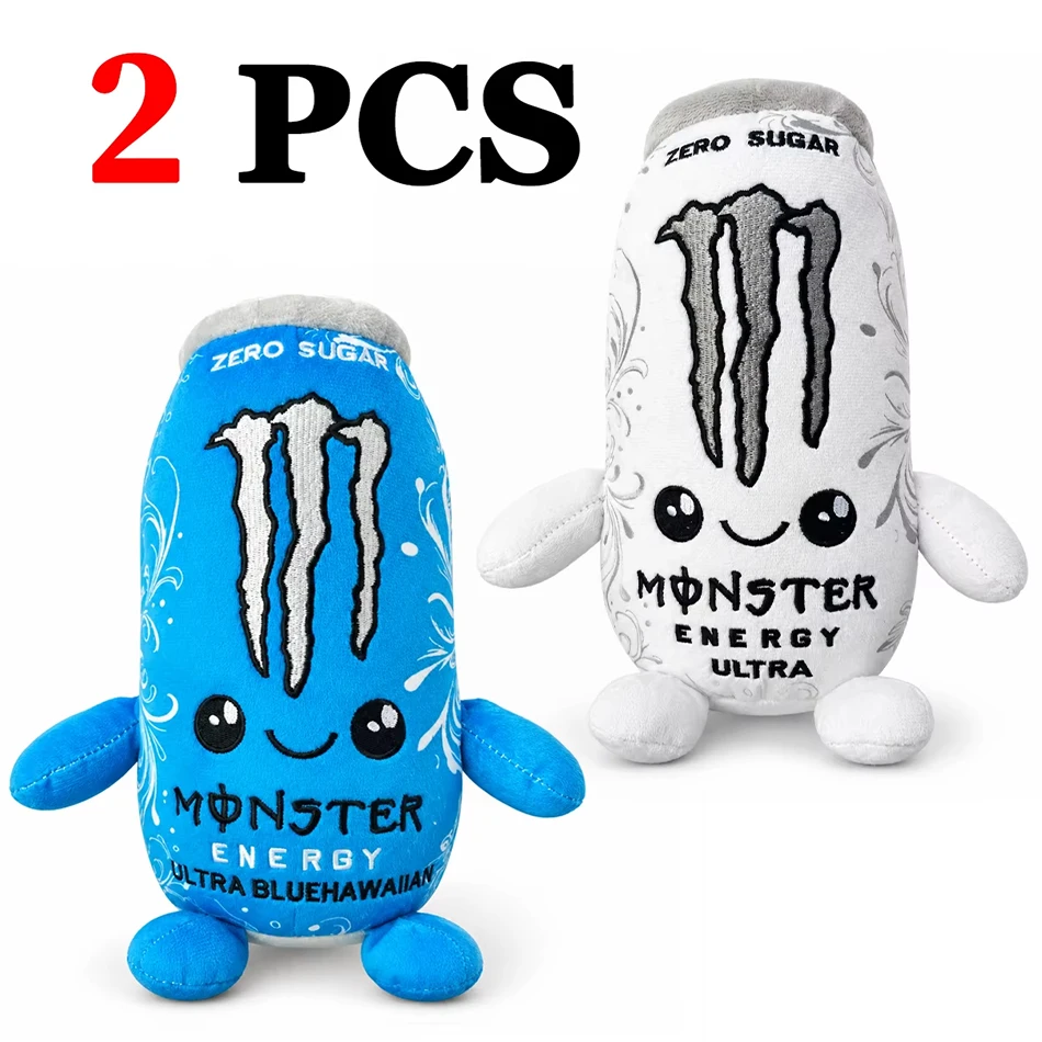 NIEUW – Pluche speelgoed in de vorm van een Monster Energy Drink-blik – schattig, zacht, cartoonachtig knuffeldier, perfect als decoratie voor in huis en als cadeau voor fans en vrienden – nieuw