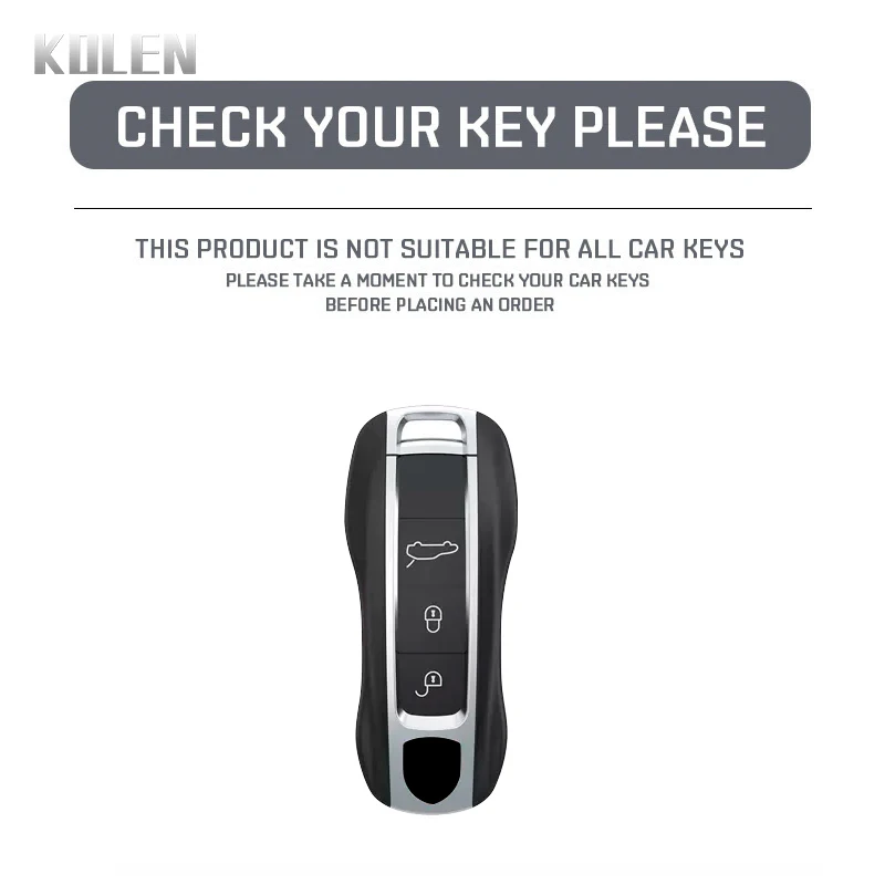 Leather Car Key Case Cover Shell For Porsche Cayenne Panamera 911 992 996 Taycan Macan Boxster 968 987 981 Key Protect Keychain