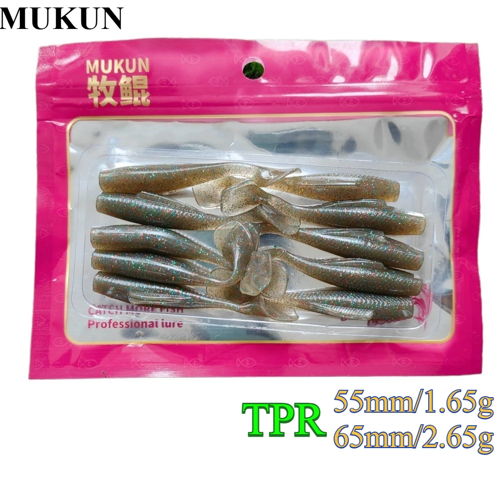 10 Stück Easy Shiner Angelköder 55mm 65mm Schwimmende Wasser-Jigging-Weichköder Hochflexible Silikonköder