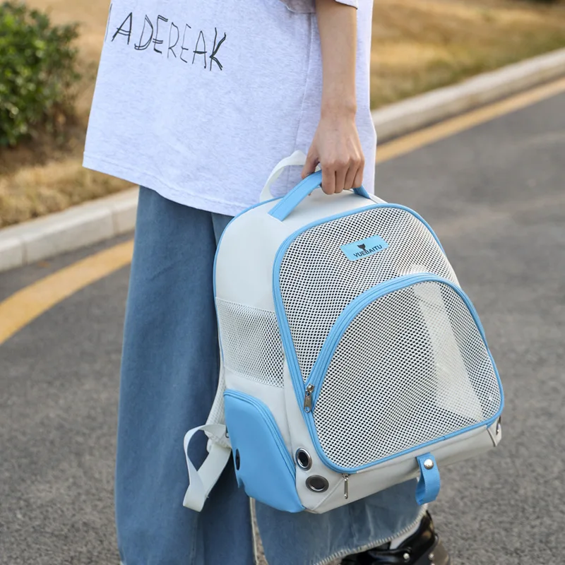 Mochila de transporte transpirable para gatos y perros pequeños - imagen 2