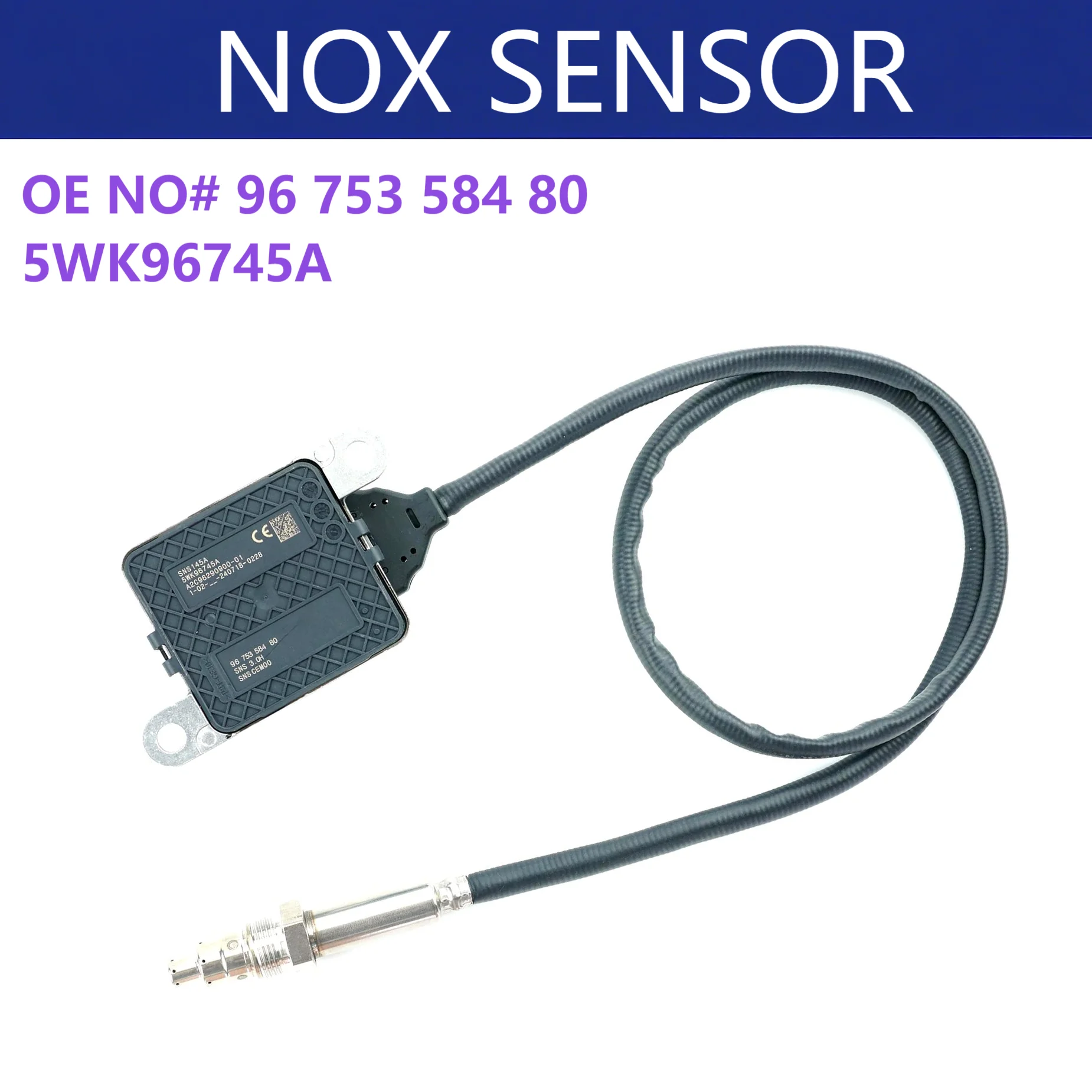 

5WK96745A 9675358480 Genuine New Nox Sensor Nitrogen Oxygen Sensors For VAUXHALL Citroen C3 C4 DS3 208 2008 308 3008 508
