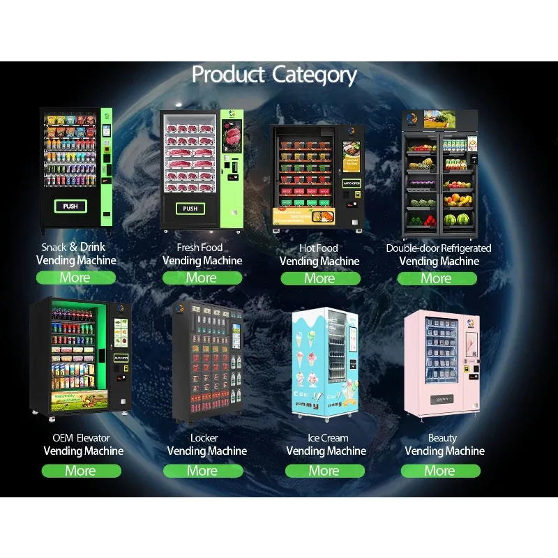 Fully Automatic Commercial Coffee Vending Machine Electric Coin Operated for Instant Hot Drinks with Automatic Cup Customized