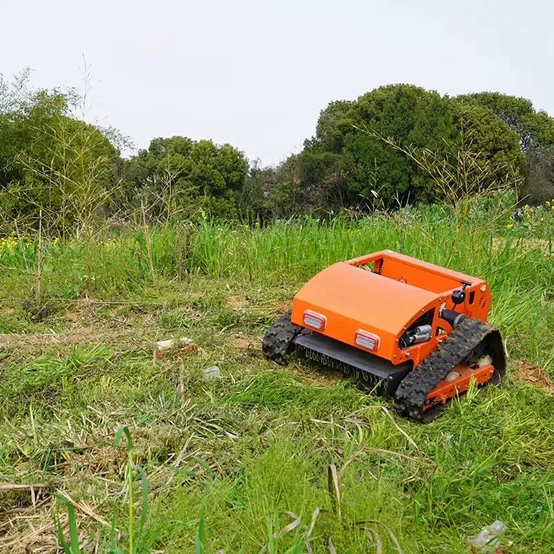 Customizable Remote Control Crawler Lawn Mower 196cc 4-Stroke Industrial Adjustable for Precision Lawn Care