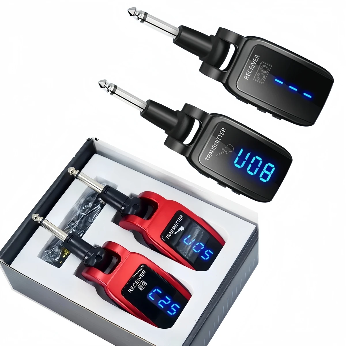 

Беспроводная гитарная система Miwayer Plug-and-Play: перезаряжаемый комплект передатчика и приемника для электрогитары, бас-гитары и выступлений