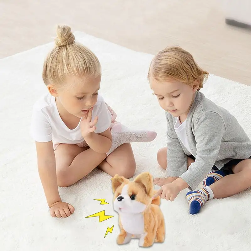 Plush Puppy Toy Electronic Plush Puppy Electronic Interactive Toys Interactive Pet Dog Wagging Tail Walks And Barks For 3 Year