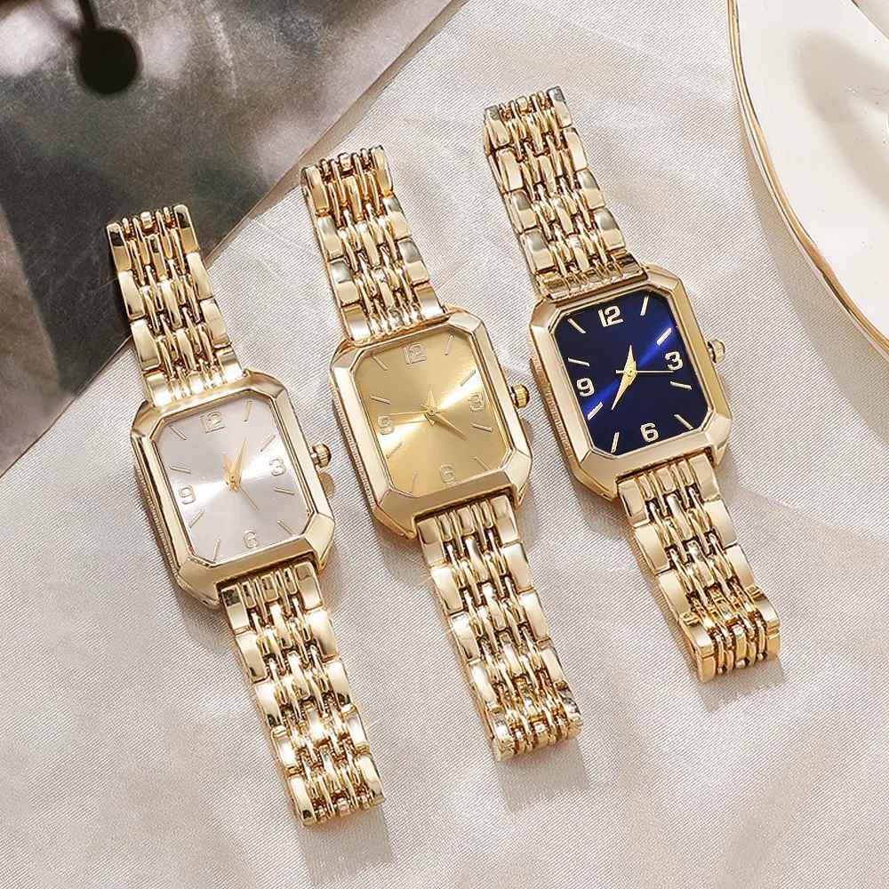 1pc Women's Retro Elegant Square Quartz Watch as a Gift for Friends and Family