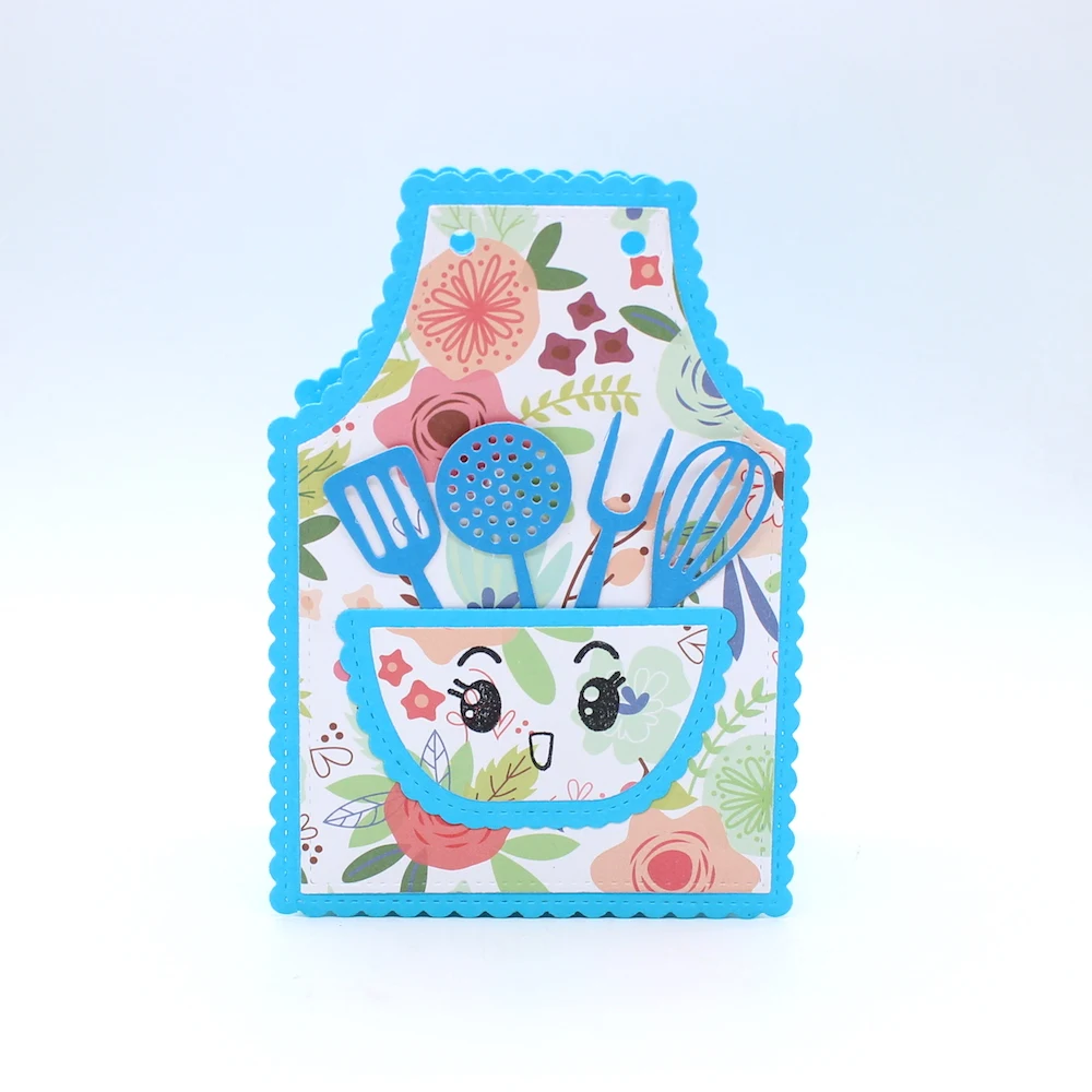 KSCRAFT Big Apron Gift Box Metal Cutting Dies Stencils for DIY Scrapbooking Decorative Embossing DIY Paper Cards