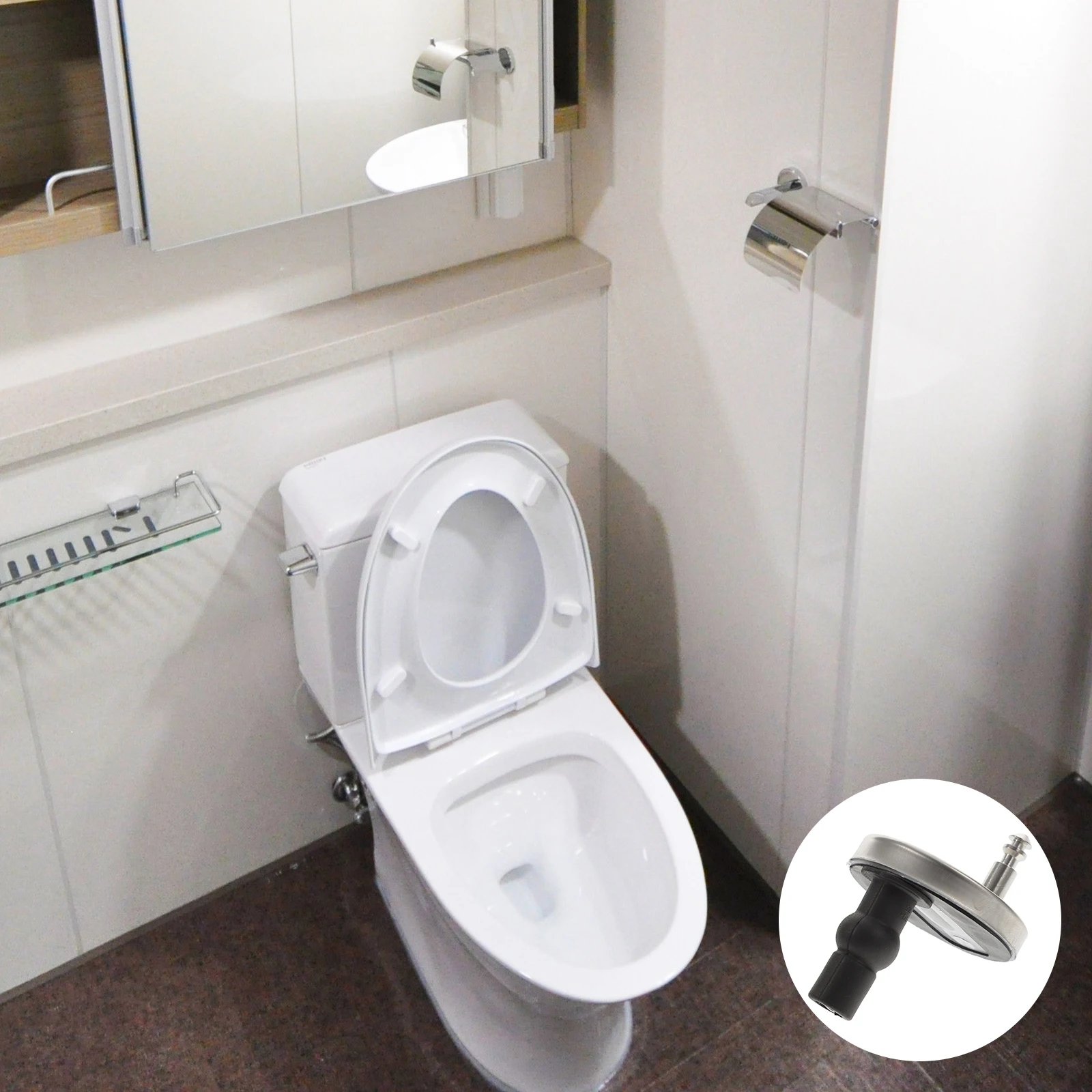 Vis de couvercle de siège de toilette, 2 pièces, conception Simple, utilisation pratique, remplacement de couvercle de toilette Standard universel