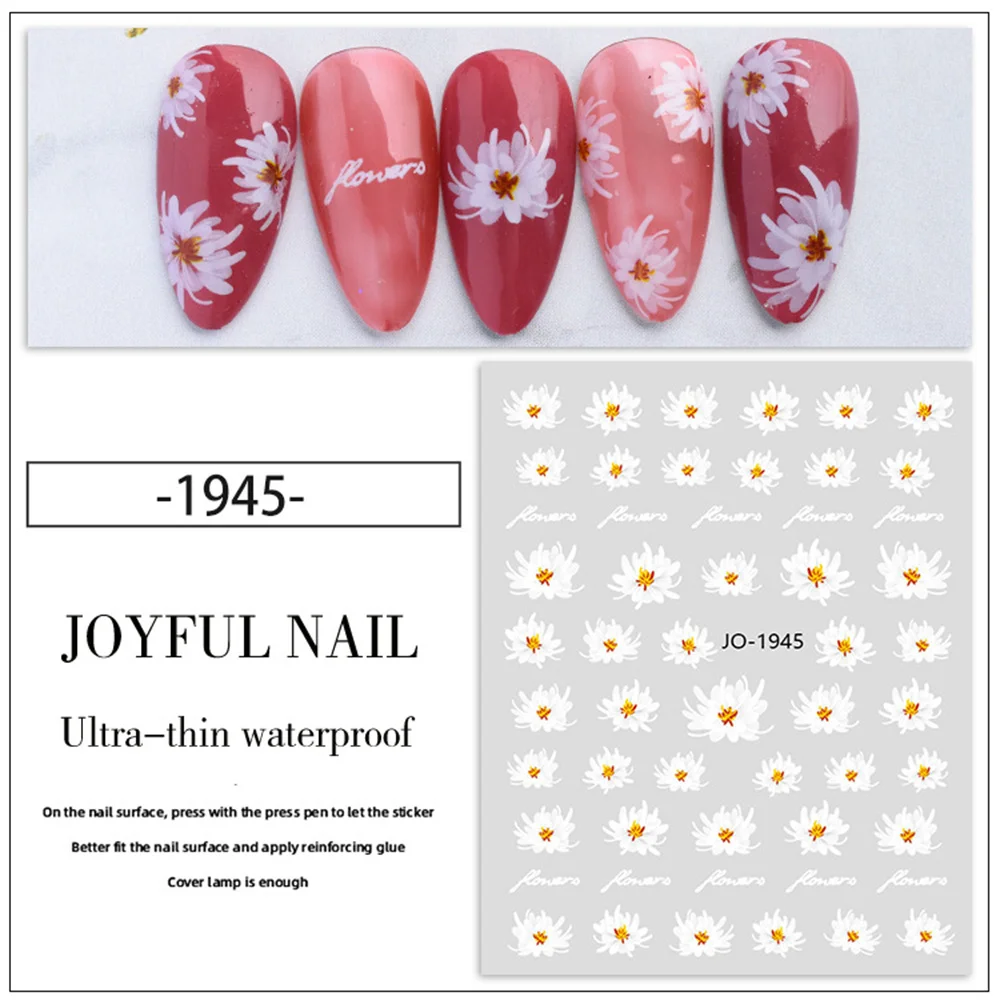 Camélia Semi-Transparente para Nail Art Instantânea, Design Floral, Design Elegante Único, Expresse Seu Estilo, Beleza Viral, Fácil de Aplicar