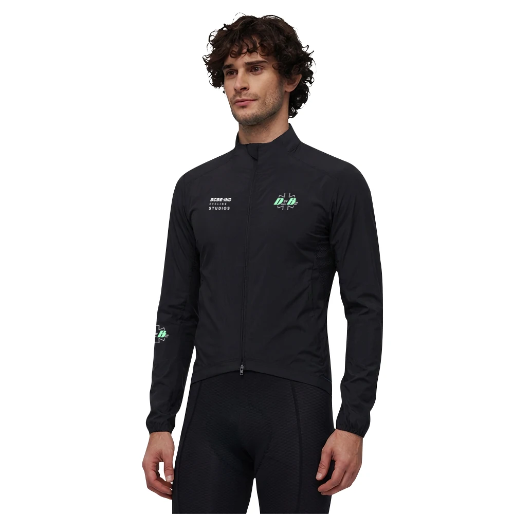 BCBE-ING Radjacke für Herren, leicht, atmungsaktiv, schnelltrocknend, wasserdicht, winddicht, professionelle Fahrradjacke, schmal geschnitten, kurzes Design. – Detail 13
