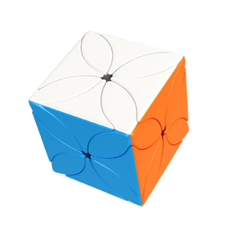 MoYu Meilong-Cube de vitesse professionnel sans autocollant pour enfants, puzzle pour le jeu, quatre cuir chevelu, Everver