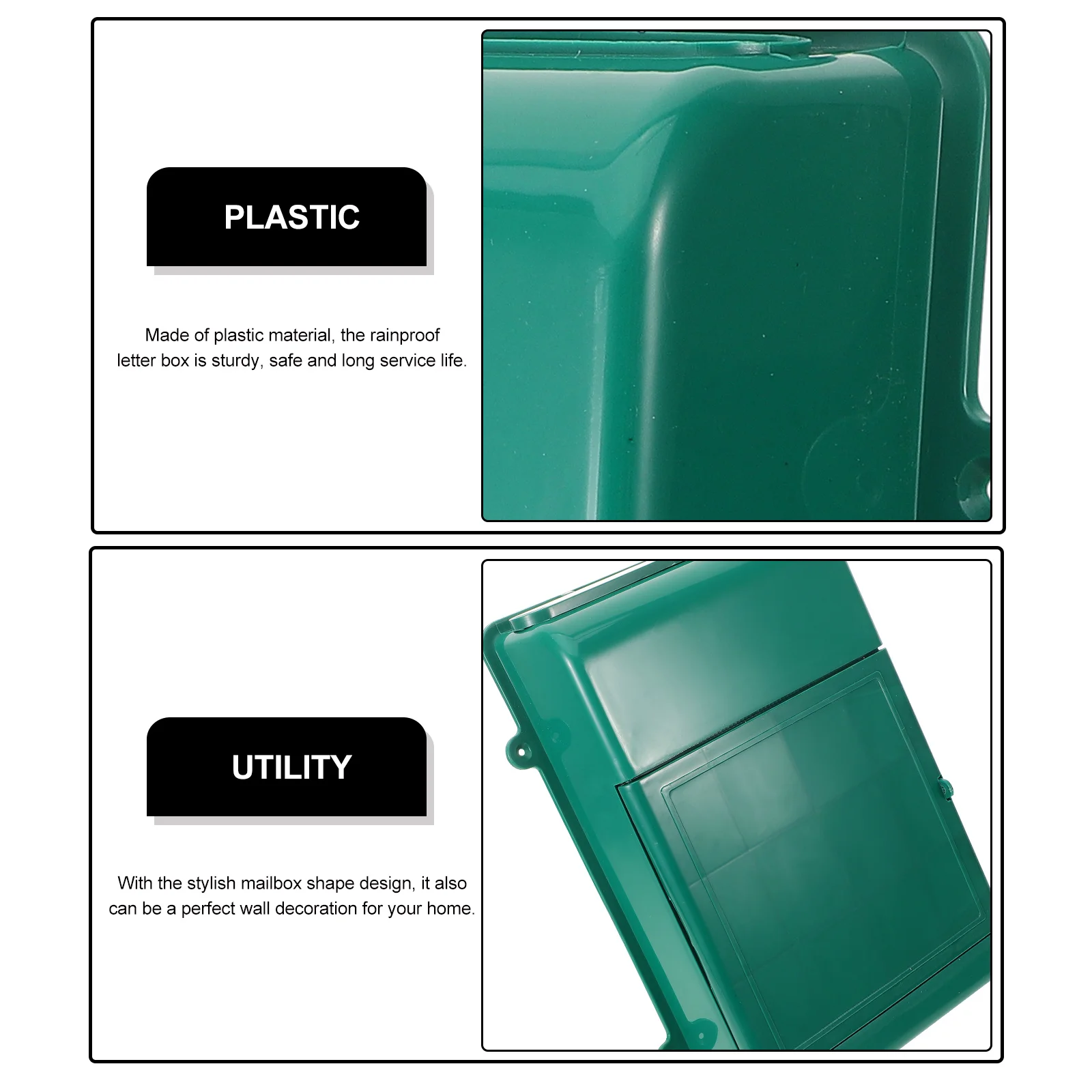 Cassetta postale Cassette postali a muro Custodia per montaggio Casa Appartamento Ufficio suggestion in plastica stile semplice