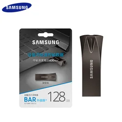 SAMSUNG Bar PLUS  USB 3.1 Type-A Flash Drive High Speed 300MB/s 64GB 128GB 256GB 512GB usb flash drive Metal 100% Original