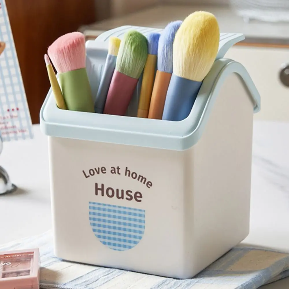 سعة كبيرة حامل قلم البيت الحلو القرطاسية الغبار واقية قلم رصاص صندوق تخزين مقاوم للماء حامل قلم منظم فرشاة للمكياج