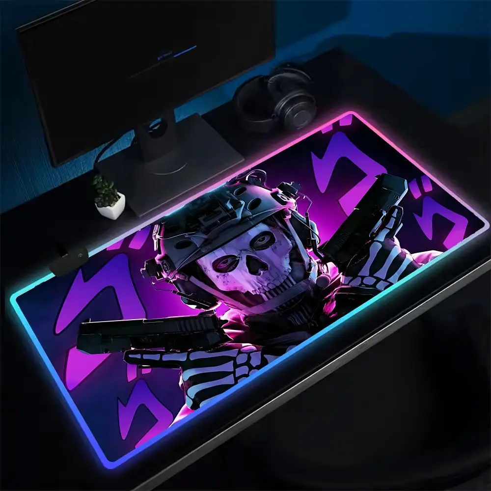 

13-Hot Call Of Duty Blacks OpEs 6 Коврик для мыши Аниме Игровой коврик для мыши Светодиодные настольные коврики с подсветкой Резиновые настольные коврики XXL RGB Настольные коврики