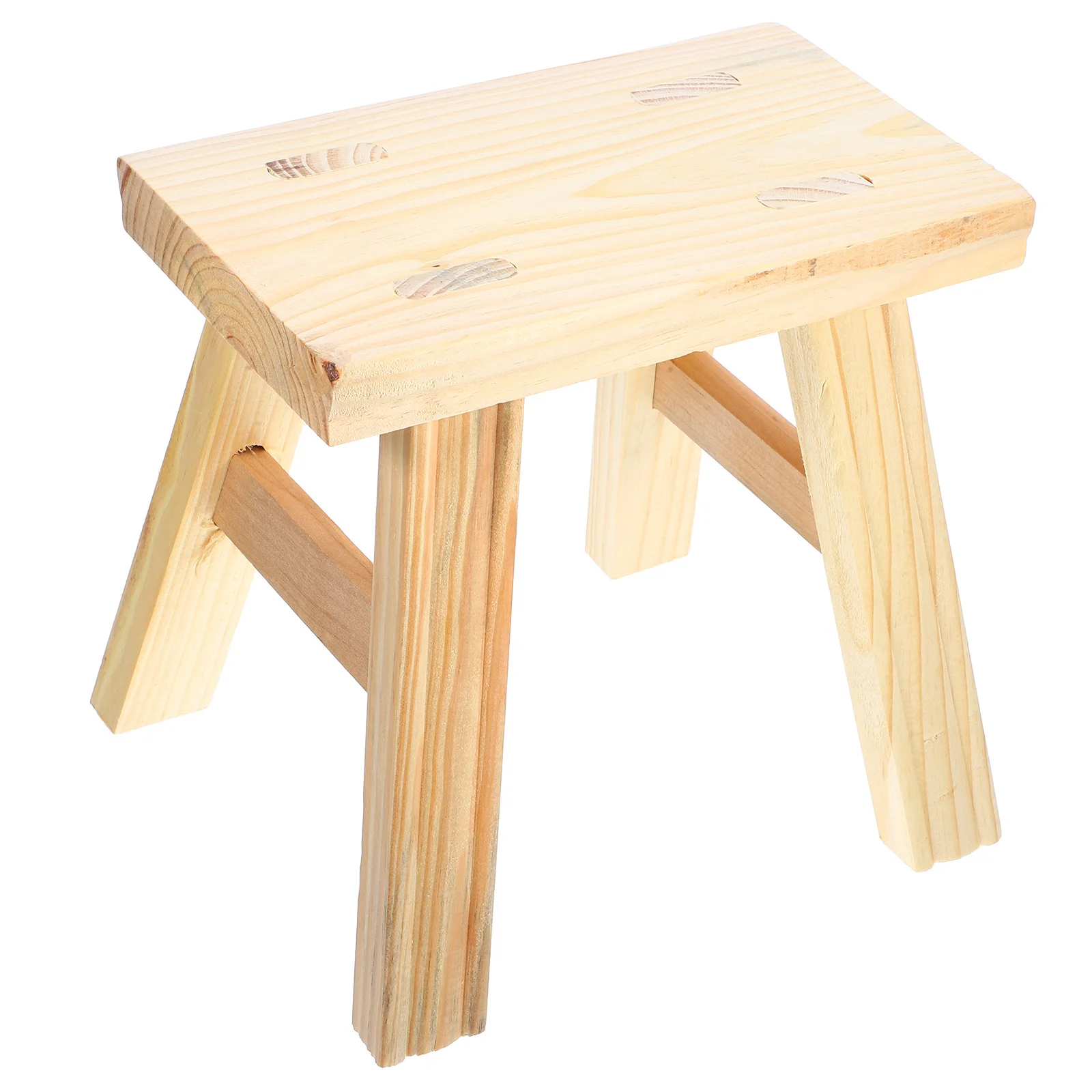 The Bench Wood Stool for Bathroom Step Adults Wooden Stools Low Toddler Sitting Sink Foot Stepping