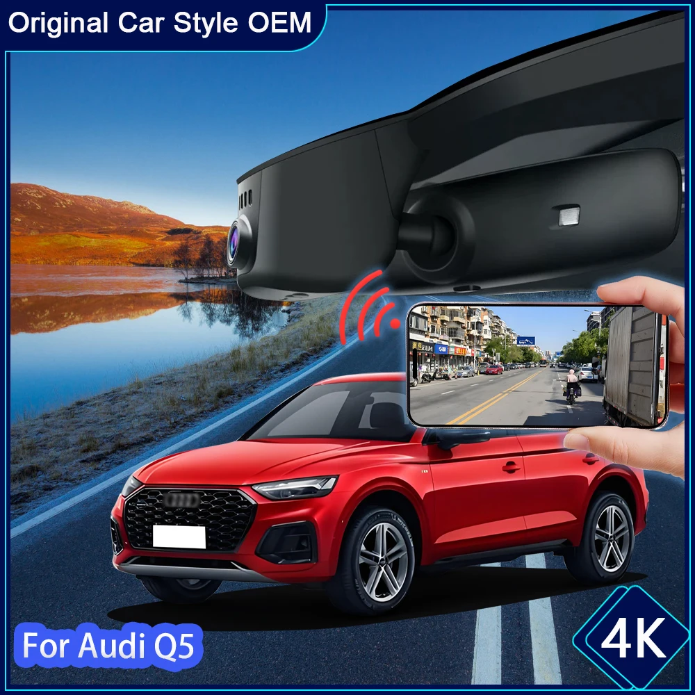 Driving Video Recorder Night Vision 4K UHD Plug and Play Car DVR Camera For Audi Q5 Dashcam