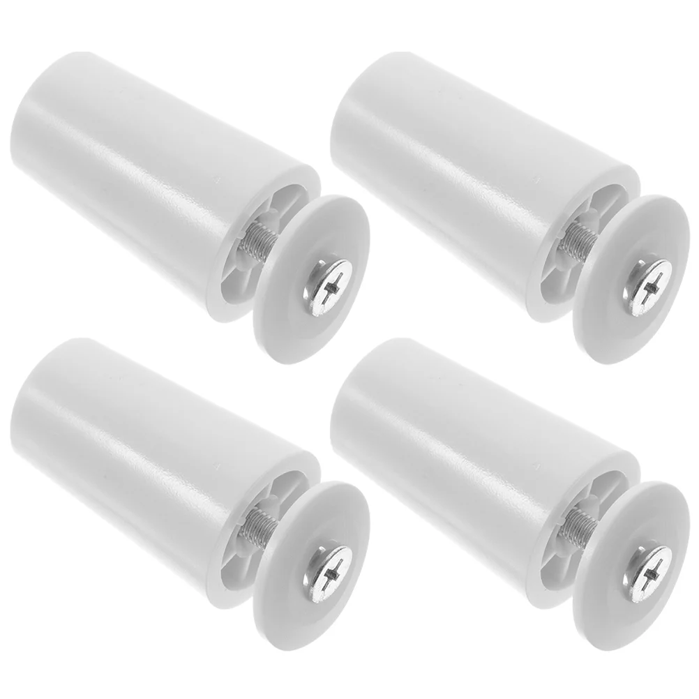 4 Pcs Cover Plug 4pcs (white) Blind Stopper Window Shutters Fasteners Roman Roller Accessories Replacement Bamboo Stoppers