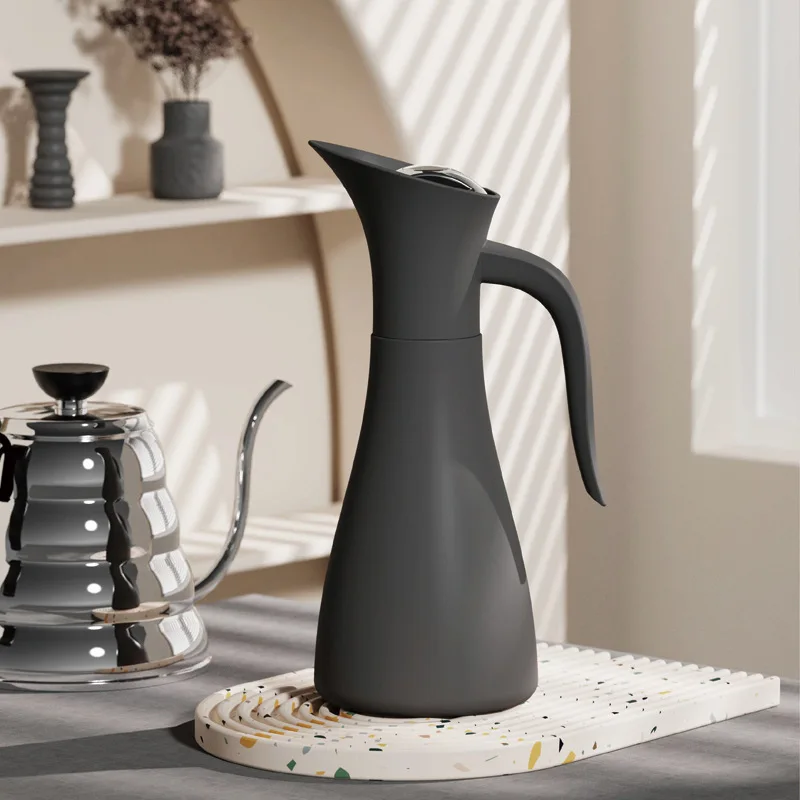 

2026-Elegant bird shaped 1-liter coffee double wall vacuum insulated bottle, coffee and tea service desk, hot cold storage func