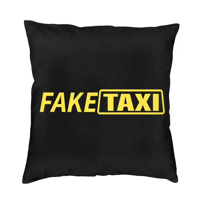 Fake Taxi Cushion Cover 40x40 cm Soft Modern Throw Pillow Case for Sofa Car Seat Bedding Office Pillowcase Dakimakura