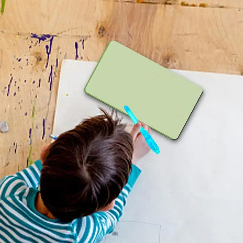 Bloc de dibujo con luz LED para niños, tablero de dibujo para niños, tablero para garabatear reutilizable, juguetes educativos de aprendizaje portátiles, LED para niños pequeños