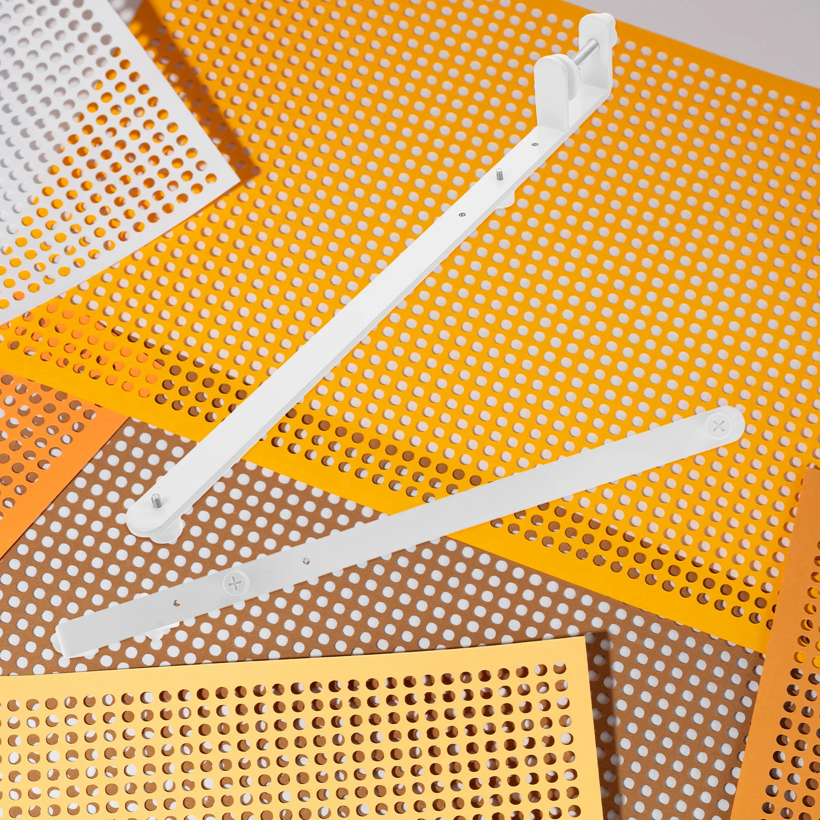 2 قطعة حامل سطح المكتب قابل للتعديل لألواح البيجبيل ارتفاع أبيض قابل للتعديل تنظيم لوازم المكاتب المنزلية أدوات الملحقات الرف