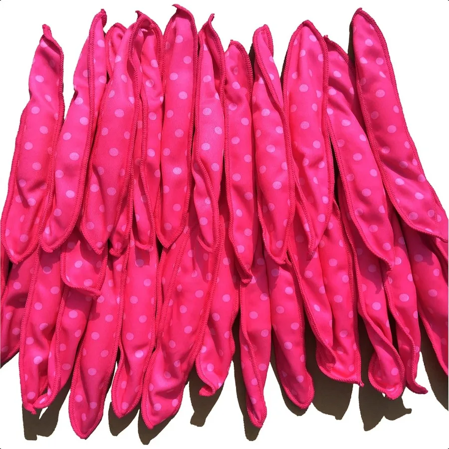 

Aimin Soft Curlers for Overnight Heatl Curls Heat Foam Rollers for Long Hair Satin Sponge Curlers 30 pcs pink