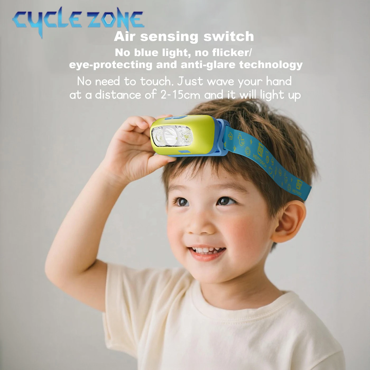 أطفال LED المصابيح الأمامية الاستشعار العلوي نوع C قابلة للشحن رئيس مصباح يدوي رئيس ضوء الشعلة الأطفال تشغيل الصيد ركوب التخييم #3