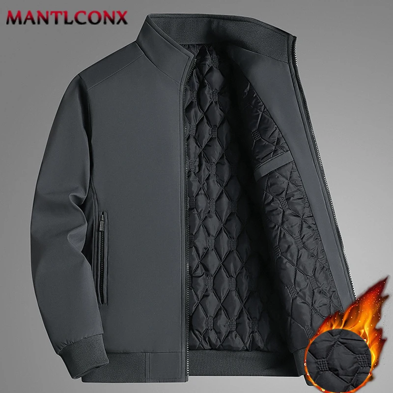 Plus Size 7XL 8XL Business Casual Men\'s Winter Jacket Thicken Padded Inner Warm Winter Jackets for Men Social Luxury Formal Coat