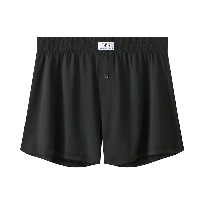 1PC Mens Sexy Underwear Plus Size Ice Silk Home Shorts Middle Waist Briefs Underpants Breathable Panties Sleep Bottoms Knickers view 2