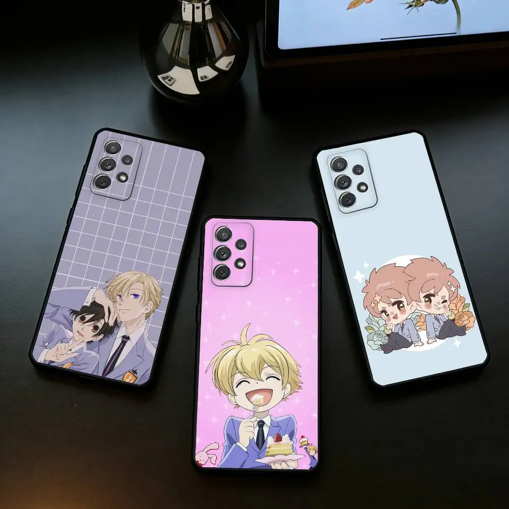 

Ouran High School Host Club Phone Case For Samsung Galaxy A73,A72,A71,A70,A53,A52,A51,Soft Silicone Black Cover