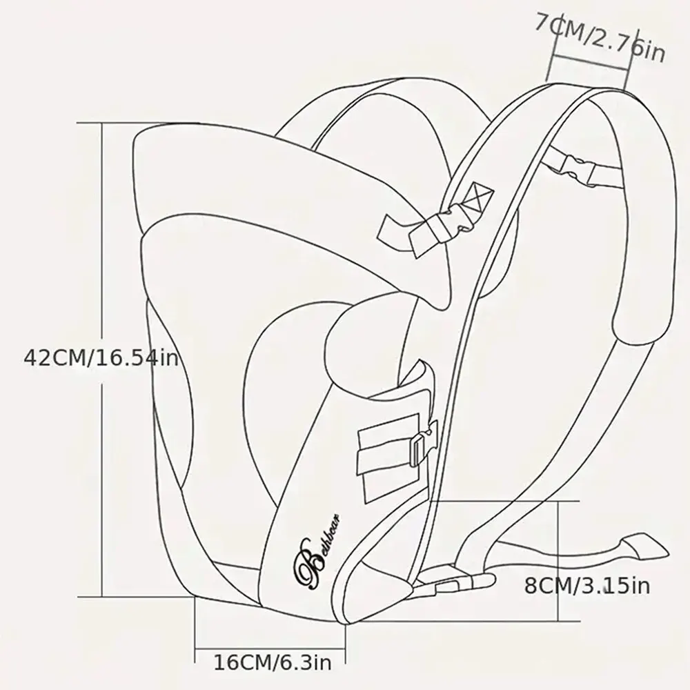 BethBear Baby Carrier Backpack Breathable Front Facing 3 in 1 Infant Comfortable Sling Backpacks Pouch Wrap Babys