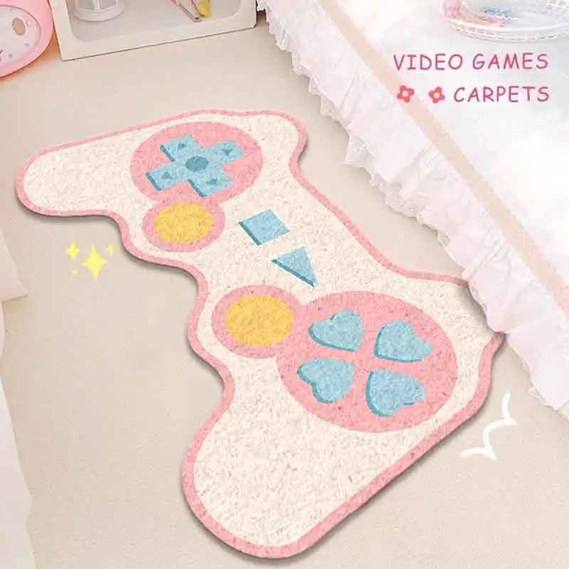 Simulated Game Console Controller Carpet Imitation Cashmere Controller Carpet Living Room Sofa Game Room Bedroom Non-slip Carpet
