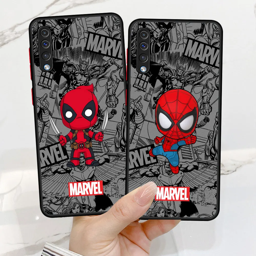 Matte Case for Huawei Honor X8 90 70 X9 X7 9A 9X Pro Y9 Y8P Y7 Y7P Y7A Y6P Y5P 9A Phone Cover Shell Marvel Deadpool SpiderMan