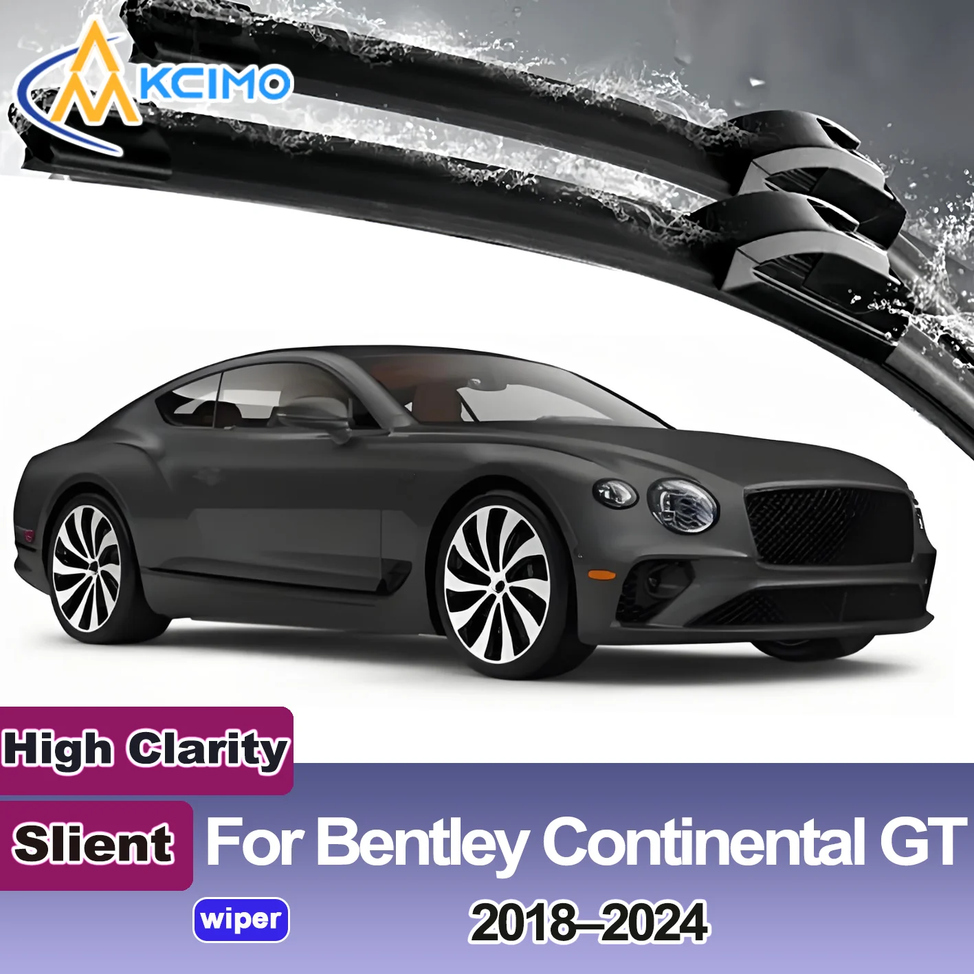 

KCIMO 2PCS New Front Windshield Wiper Blade for Bentley Continental GT 2018-2024 Front Windshield Auto Wipers Blade Accessories