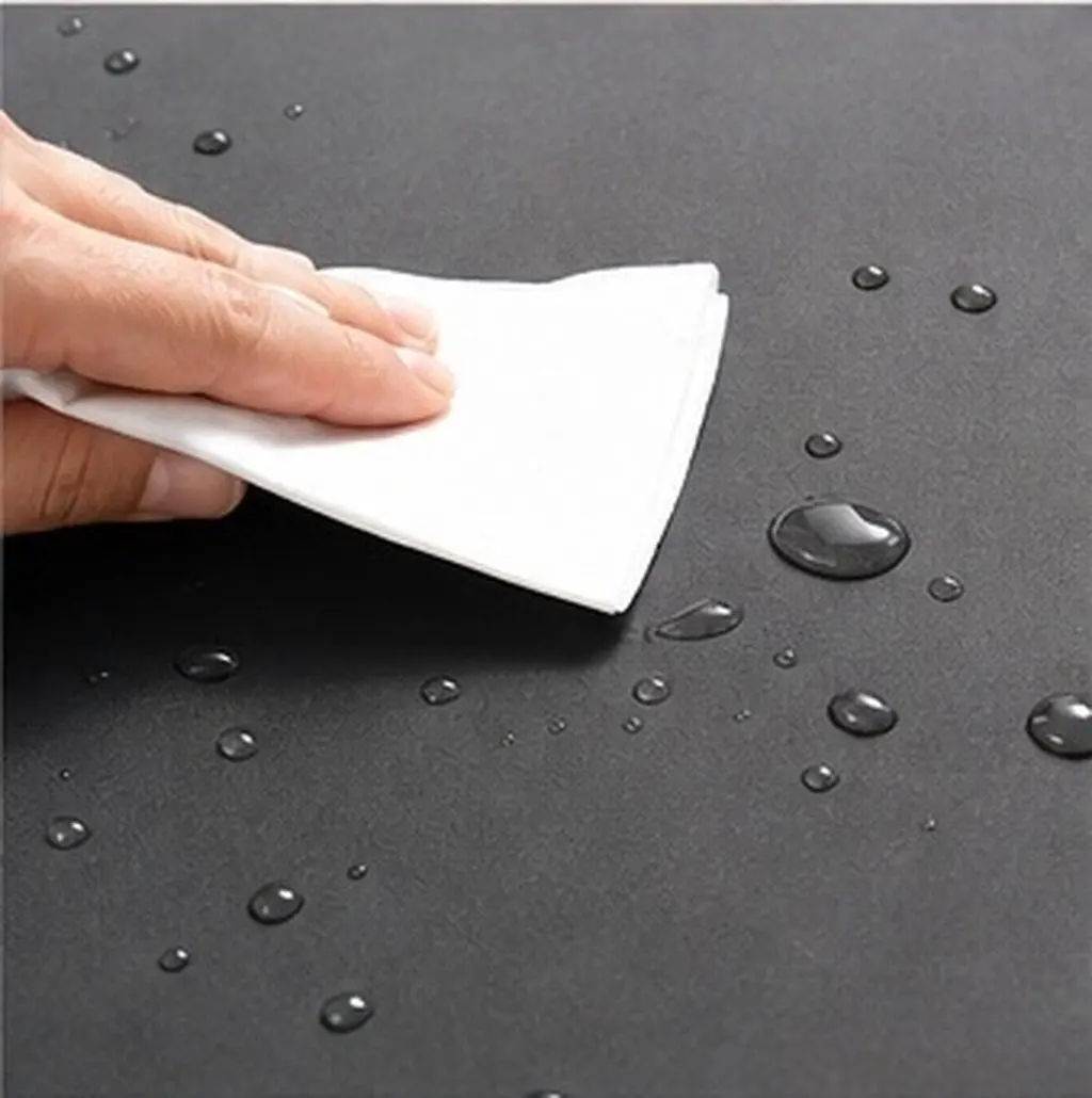 Black Matte Makeup Tablecloth Rectangular Nail Art Desk Protector Salon Vanity Cover Easy Clean Beauty Table Cover 32x20in