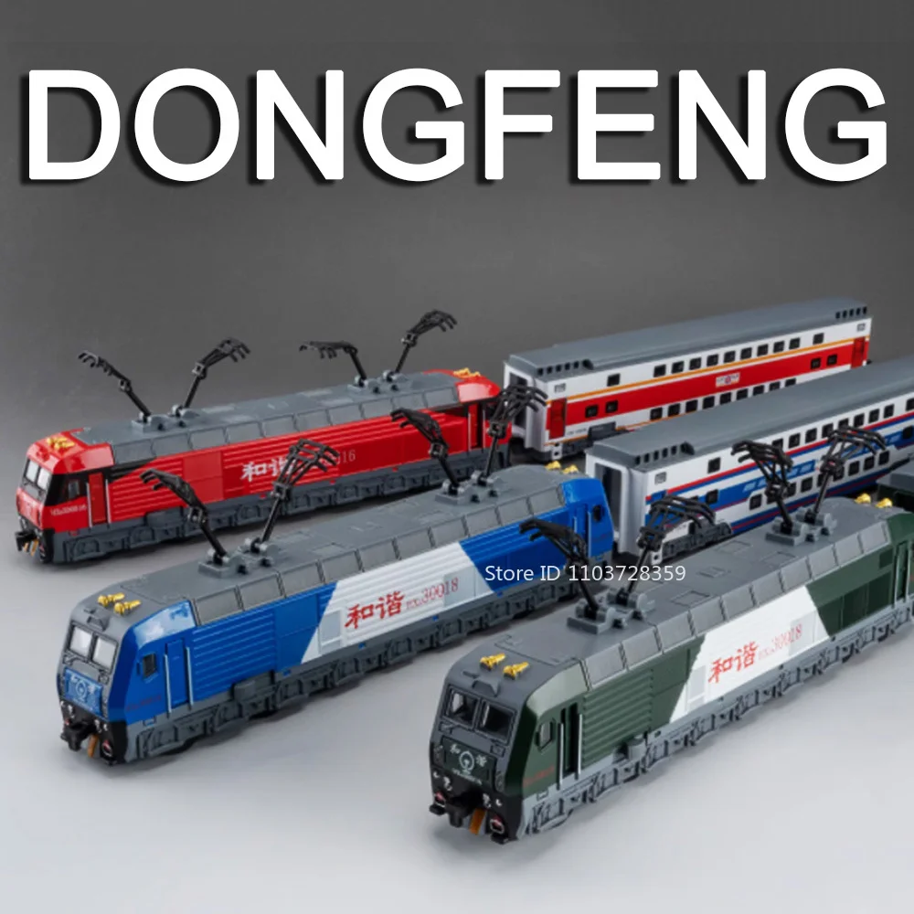 

1:87 DongFeng Harmony Model Toy Subways Alloy Diecast Trains Sound Light Doors Opened Simulation High-speed Rail for Kids Gifts