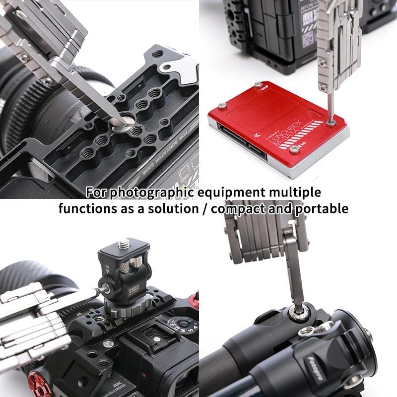 Vlogger Multifunctional combination tool  Portable Photography Universal DSLR Camera Rig Folding Tool Set for Photographer