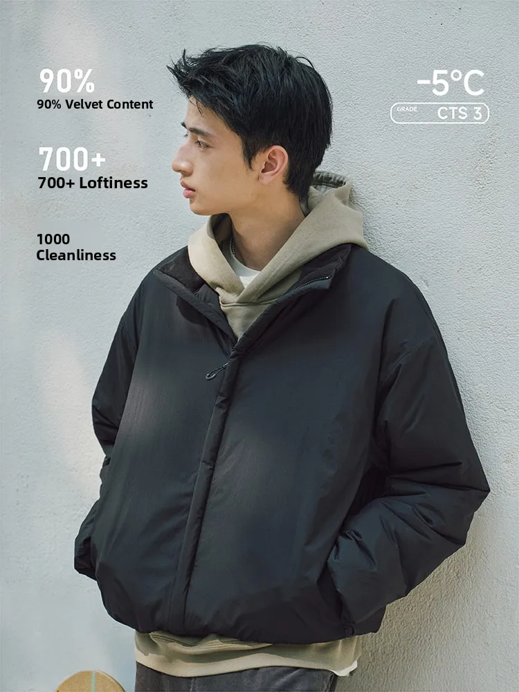 

Мужская зимняя куртка Warm Island 90 White Du Down с воротником-стойкой, утепленная, повседневная, для отдыха