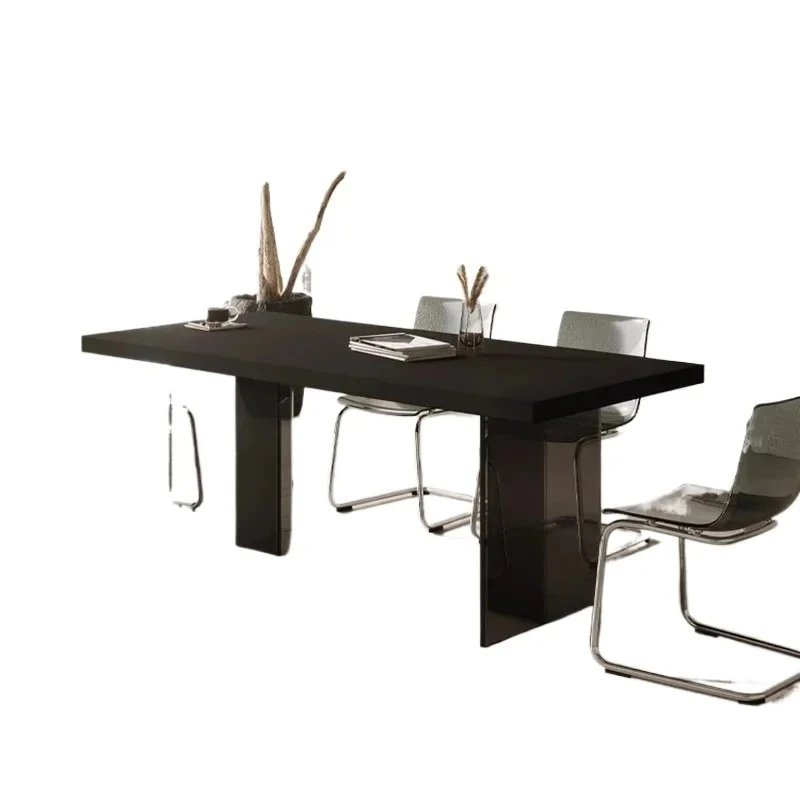 

Компактный обеденный стол для салона, конференц-центра, современный обеденный стол в стиле середины века, универсальный органайзер для кабинета, уникальная мебель