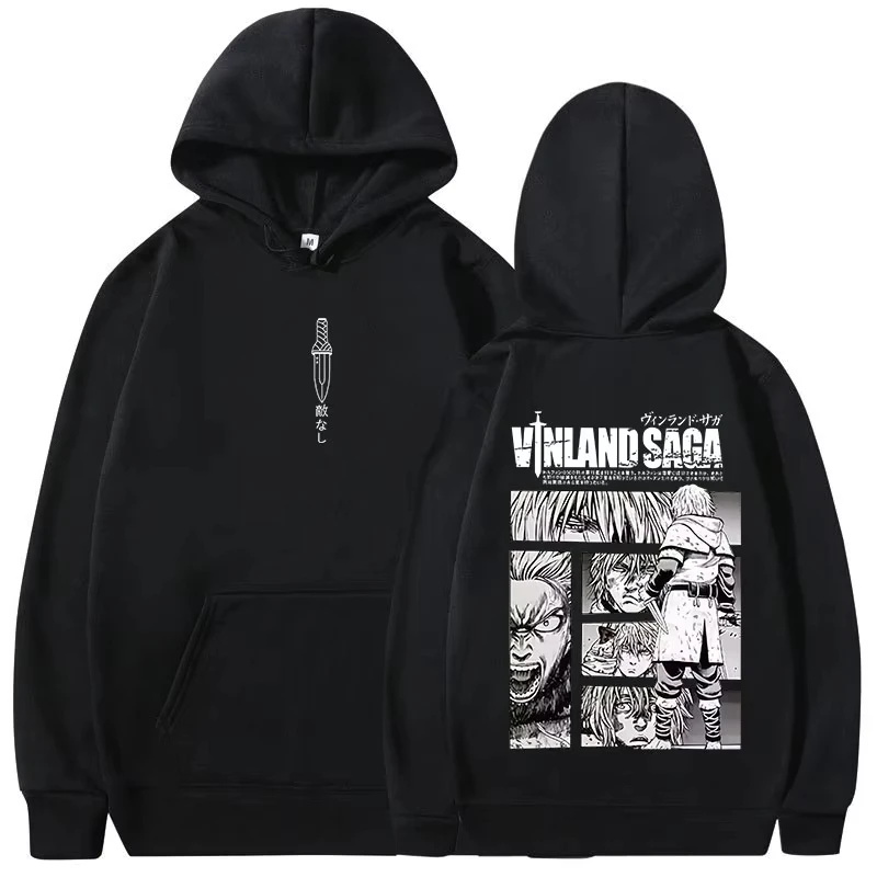Vinland Saga Hoodie Herren Damen Baumwollfleece Grafik-Druck Wikinger Japanischer Anime Winter Warmer Streetwear Pullover 2026 Bestseller – Detail 2